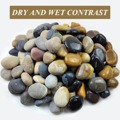 FANTIAN close-up of pebble texture, highlighting smooth surfaces and natural color