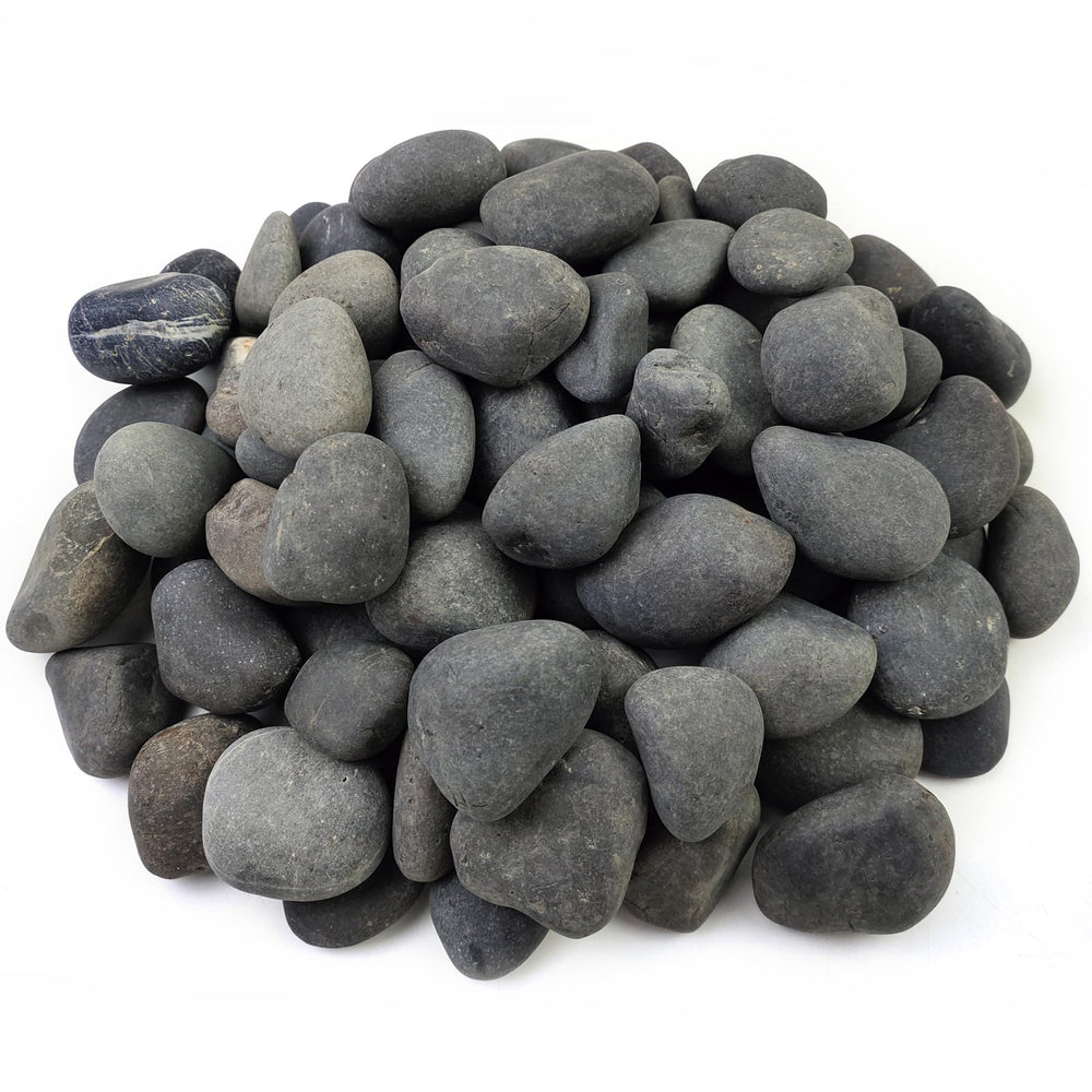 FANTIAN front packaging of 20 lb black pebbles showing product weight and size benefit