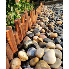 FANTIAN pebbles used on garden path offering comfortable barefoot walking and visual appeal