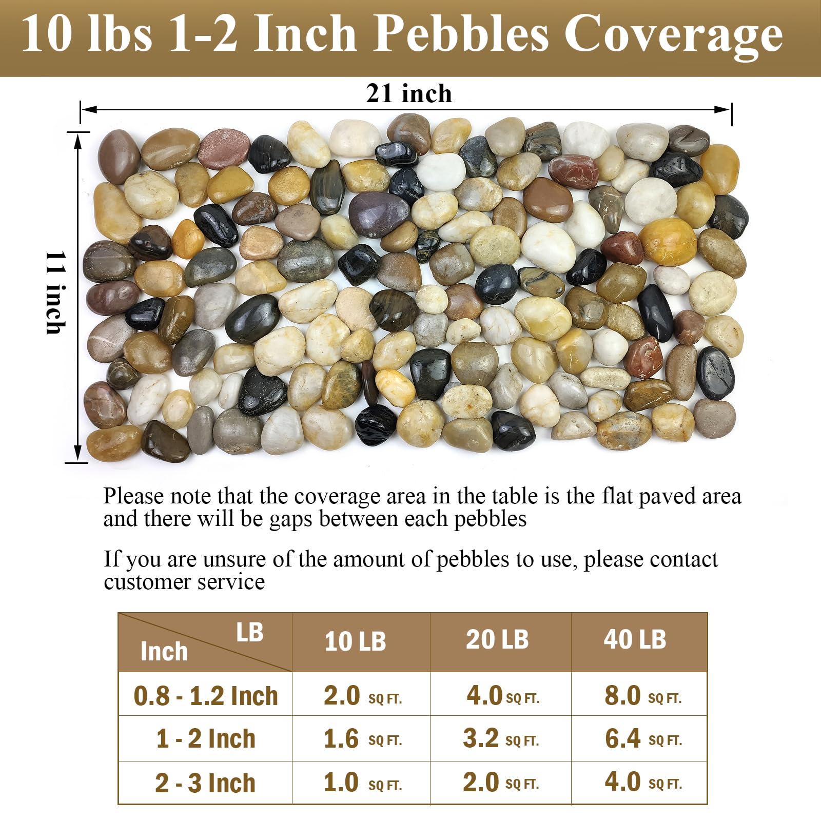 FANTIAN pebbles topping a succulent pot providing neat drainage and decorative look