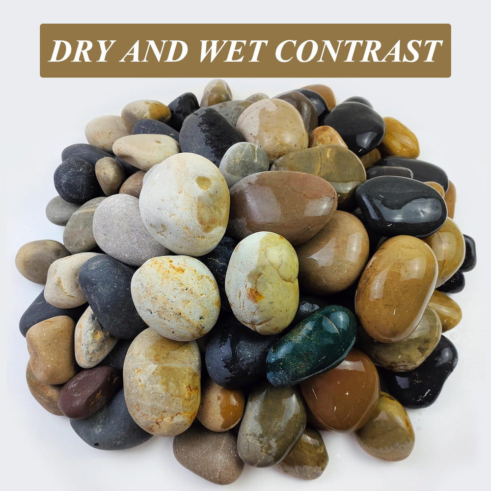 FANTIAN stones piled on patio offering natural curb appeal and drainage benefit