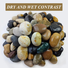 FANTIAN stones piled on patio offering natural curb appeal and drainage benefit