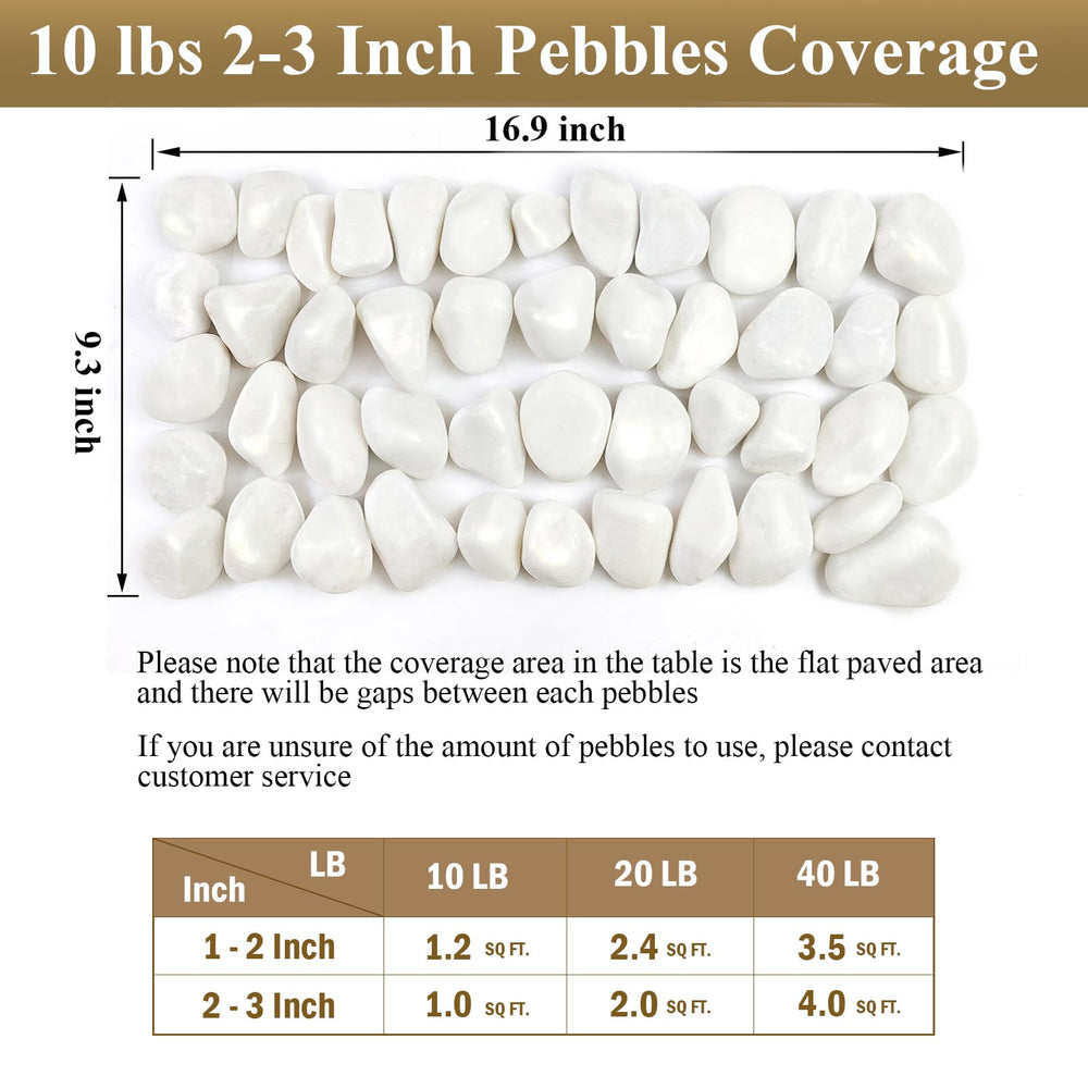 FANTIAN pebbles used as plant topdressing keeping soil tidy and moisture retained