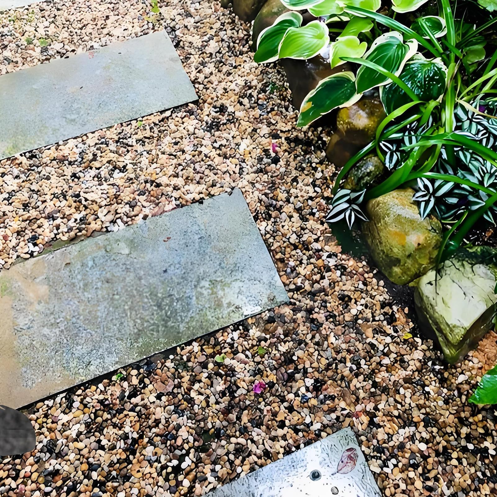 FANTIAN hand holding pebbles for scale, shows size consistency and handling benefit