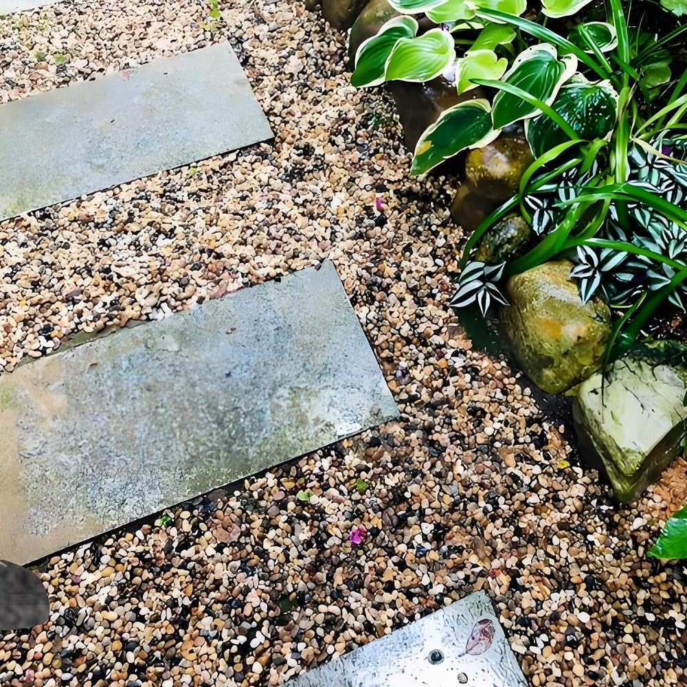 FANTIAN hand holding pebbles for scale, shows size consistency and handling benefit
