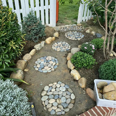FANTIAN stones lining a pond edge, improving appearance and reducing erosion
