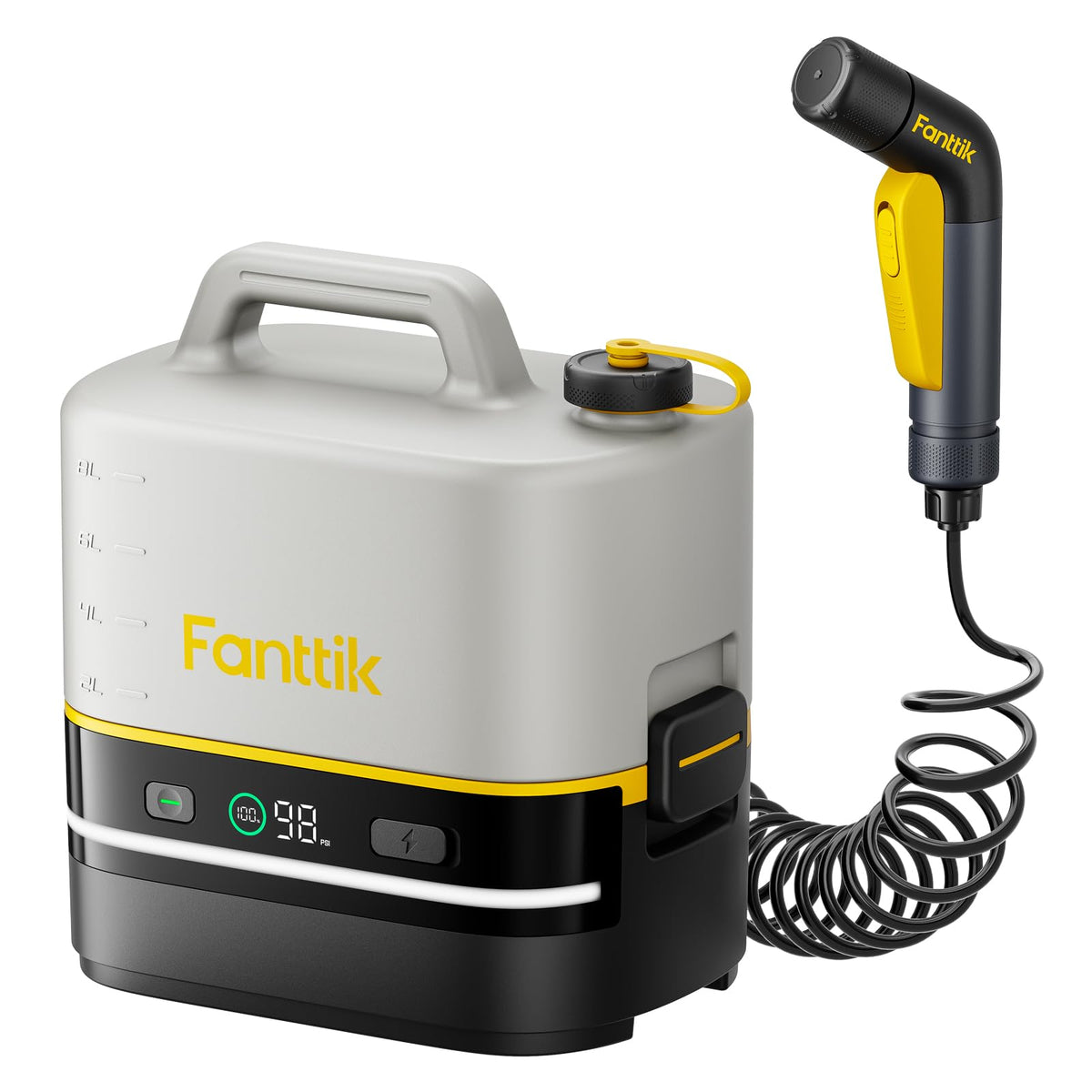 Fanttik NB10 front view showing compact cordless design and portability benefit