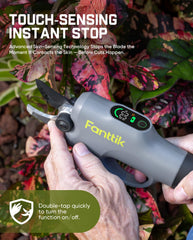 Fanttik Y10 Pro clear digital display showing battery level and mode for control
