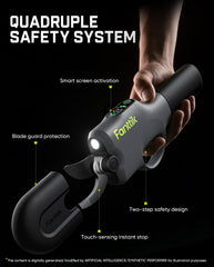 Fanttik Y10 Pro held in hand showing scale and one-person portability benefit