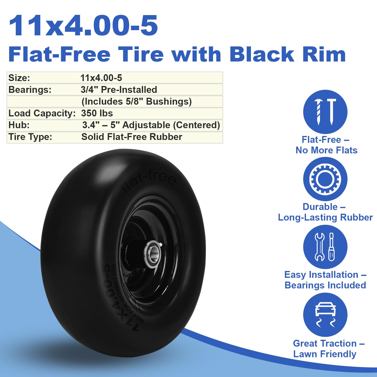 Fanxier adapter kit with bearings and spacers, simplifies versatile installation