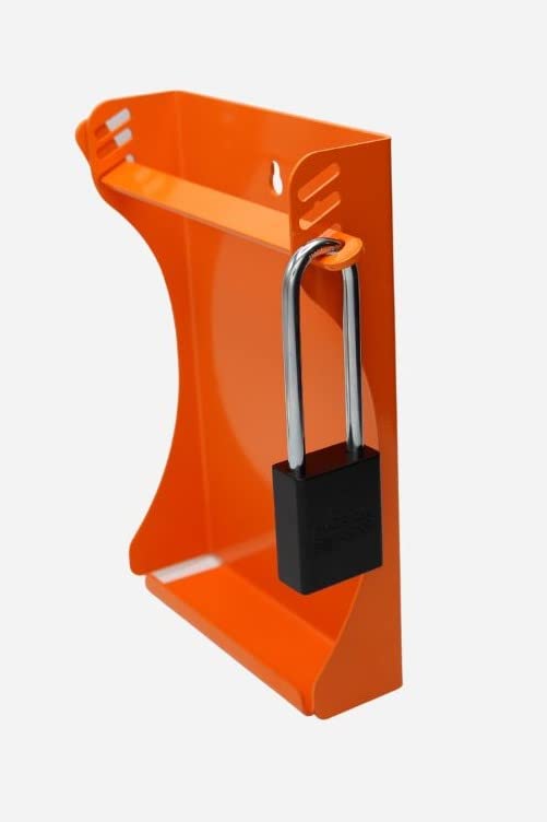Farm-Garage Solutions rack next to hand for scale demonstrates compact footprint