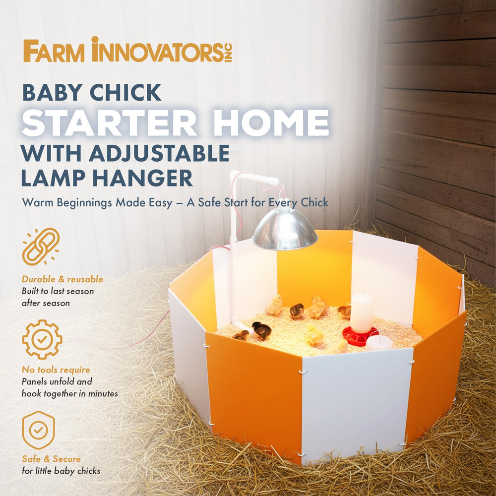 Farm Innovators close-up of plastic panel texture emphasizing durable, washable surface