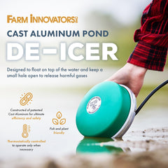 Farm Innovators cast aluminum close-up highlighting durable heat transfer