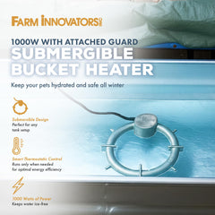 Farm Innovators close-up of cast-aluminum body highlighting durable construction and long life