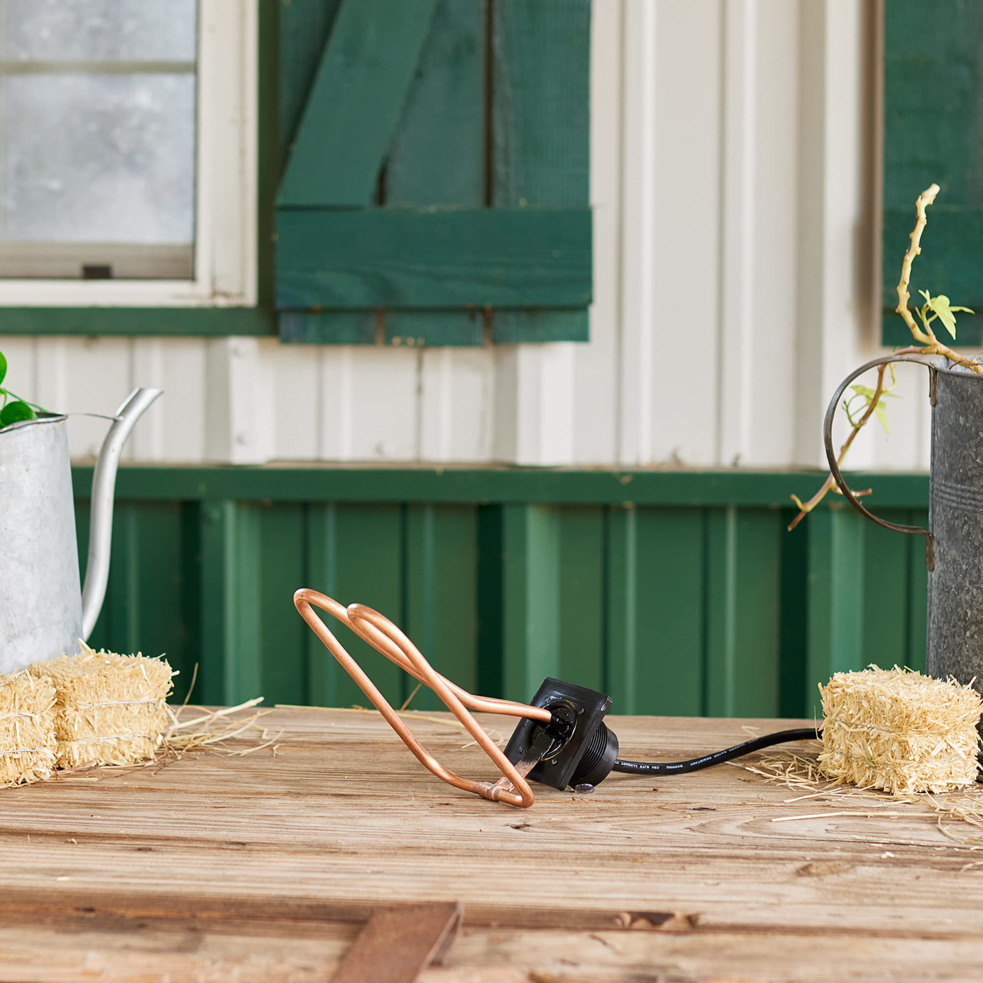 Farm Innovators lifestyle shot outdoors showing reliable winter performance