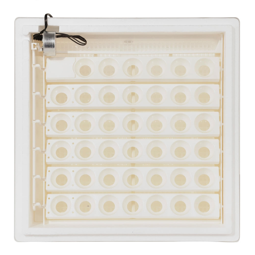 Farm Innovators easy-fill water channels detail enabling humidity top-up without opening lid benefit