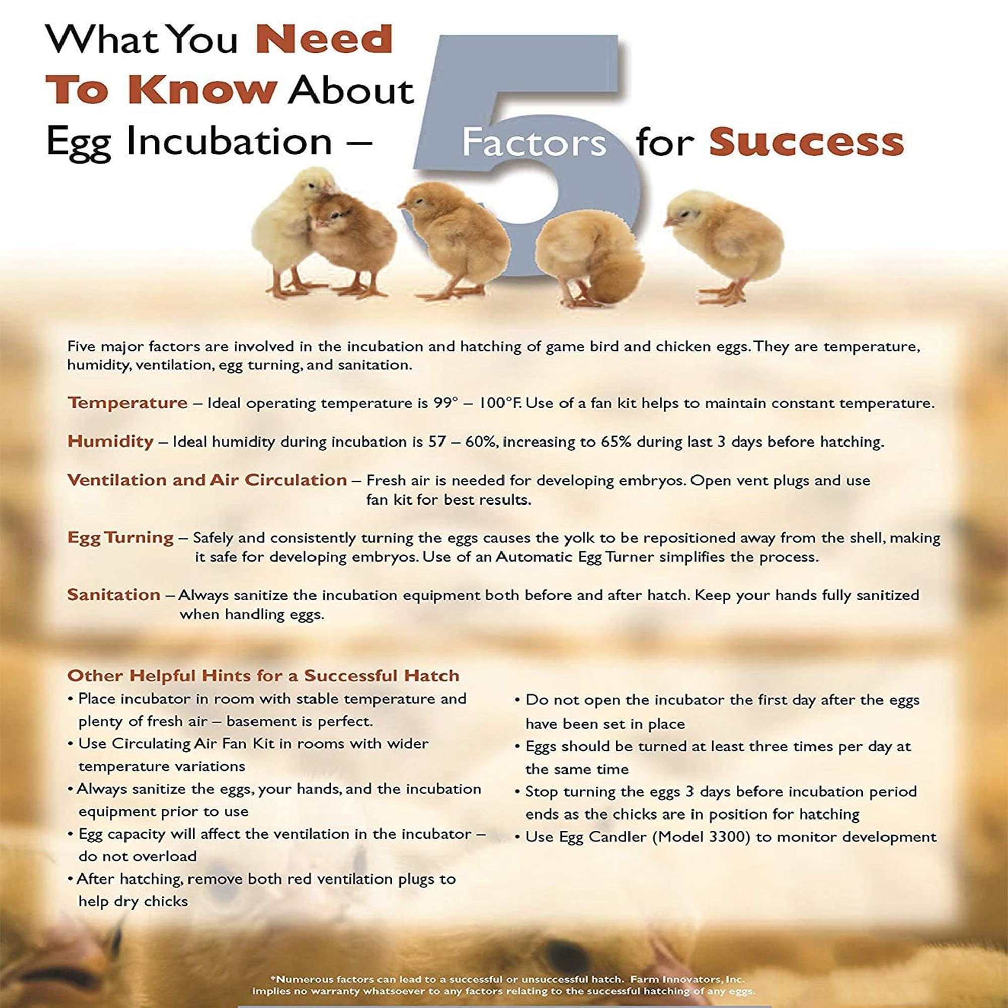 Farm Innovators deep tray loaded with mixed chicken duck and goose eggs demonstrating capacity