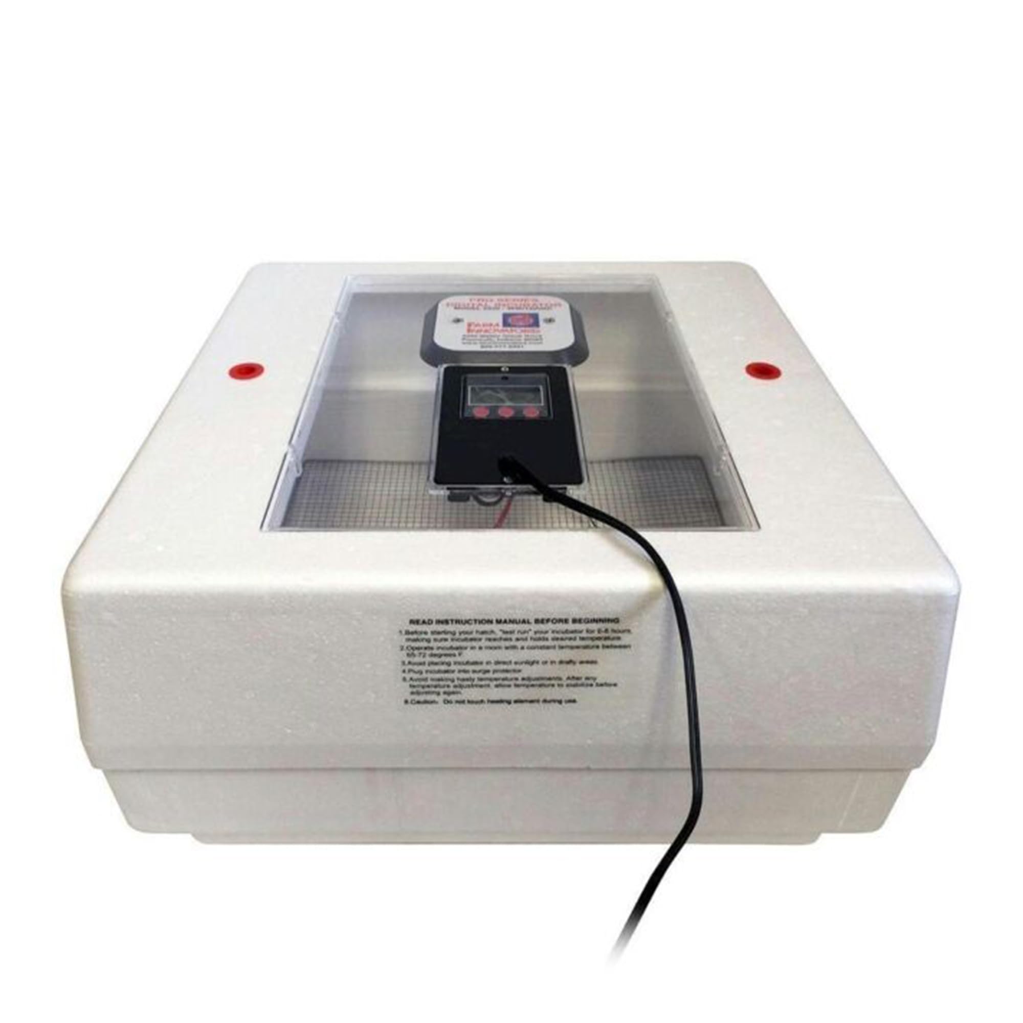 Farm Innovators Model 2200 paired with Model 3200 automatic egg turner option in use