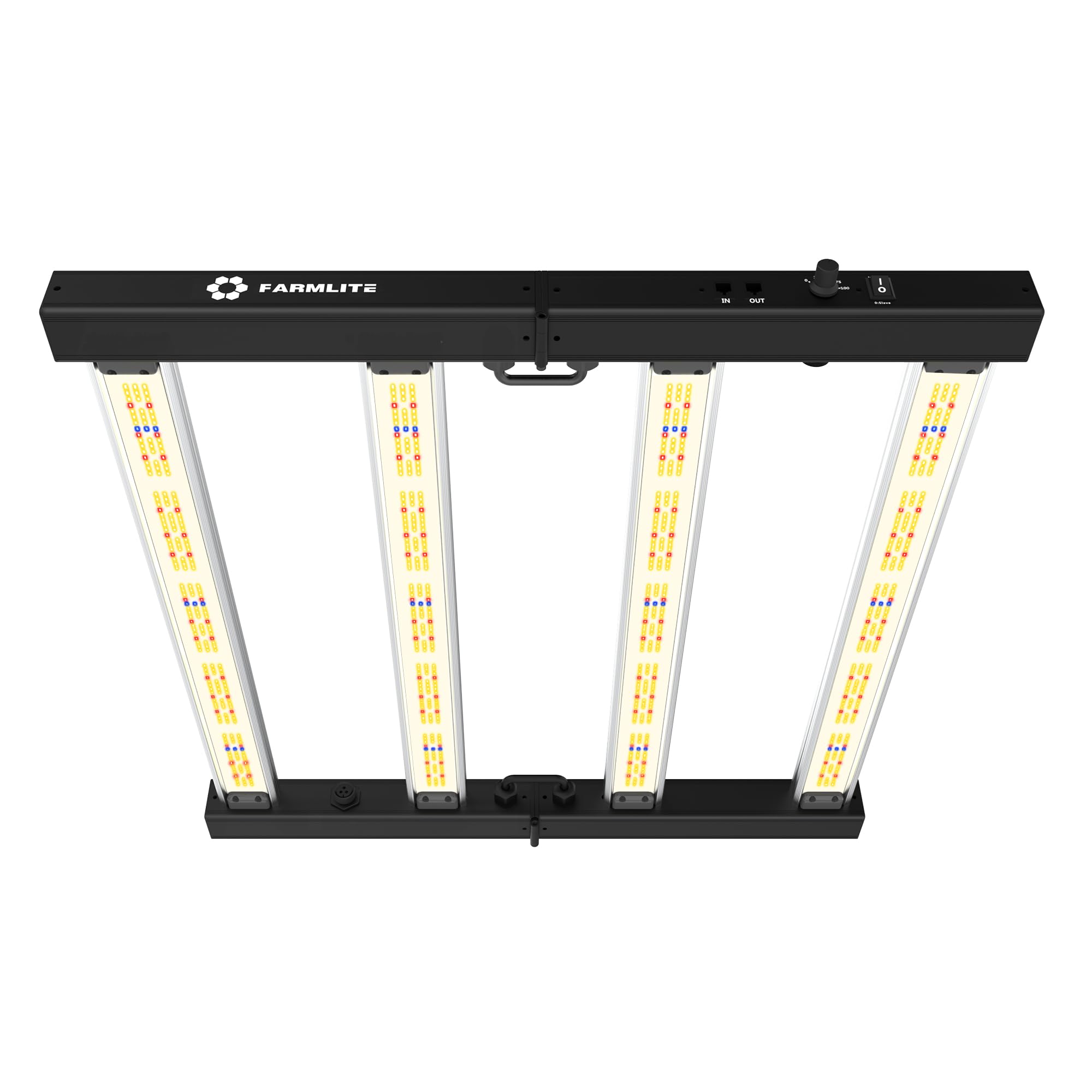 FARMLITE front view of packaged grow light showing ready-to-install benefit