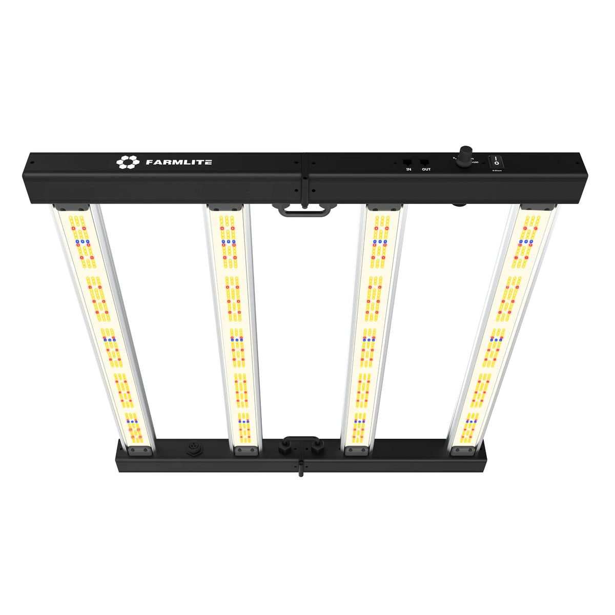 FARMLITE front view of packaged grow light showing ready-to-install benefit