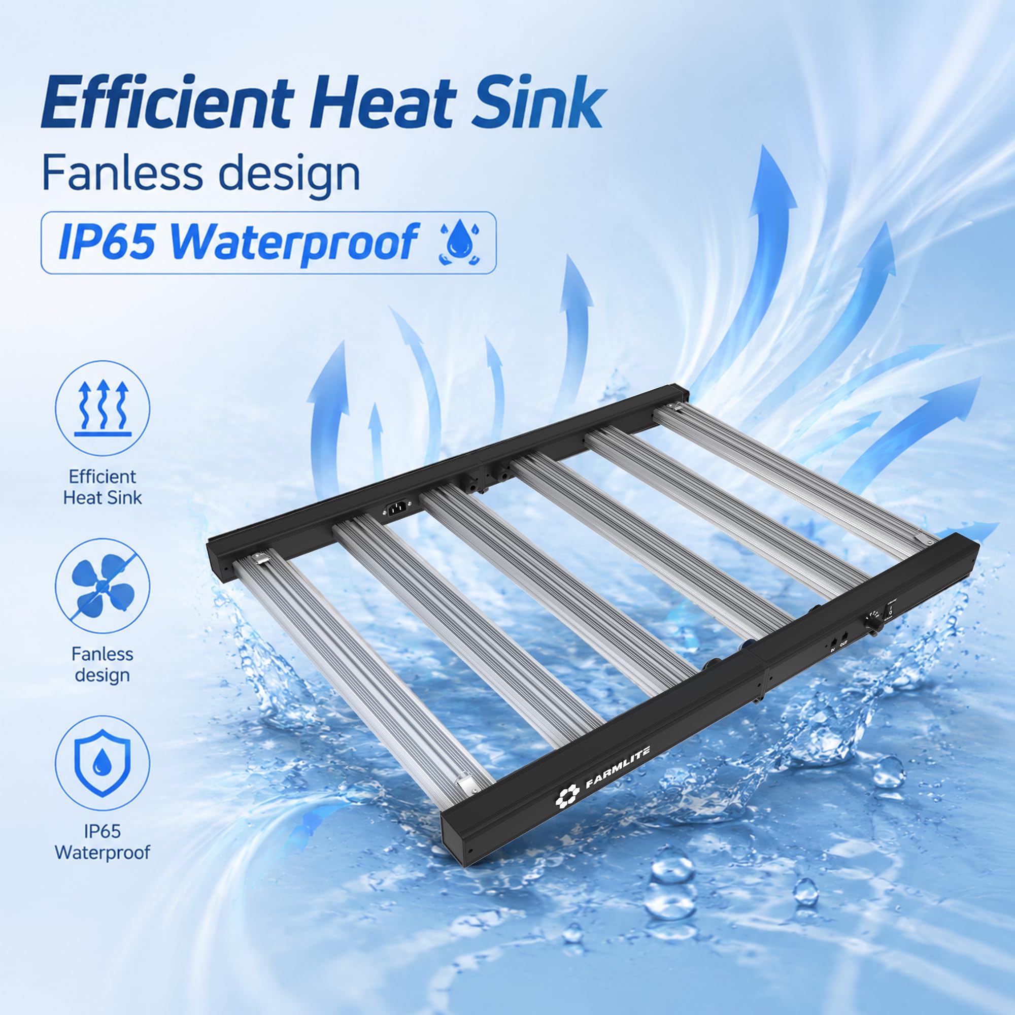 FARMLITE held in hand to show compact size and easy mounting benefit