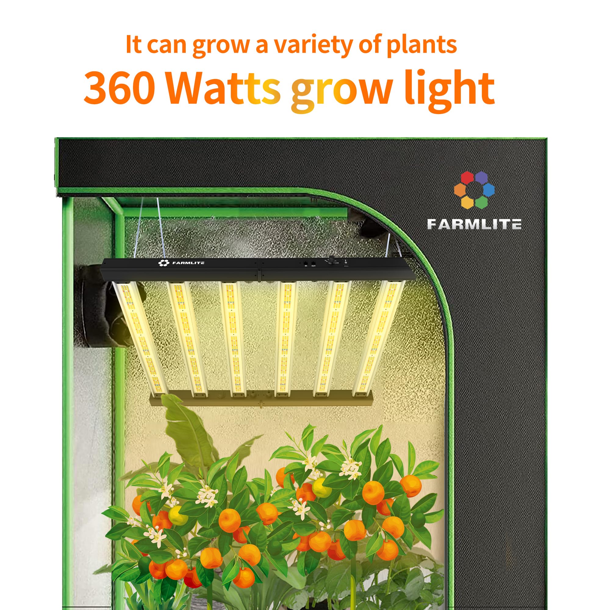 FARMLITE with water splashes illustrating IP65 protection against humidity