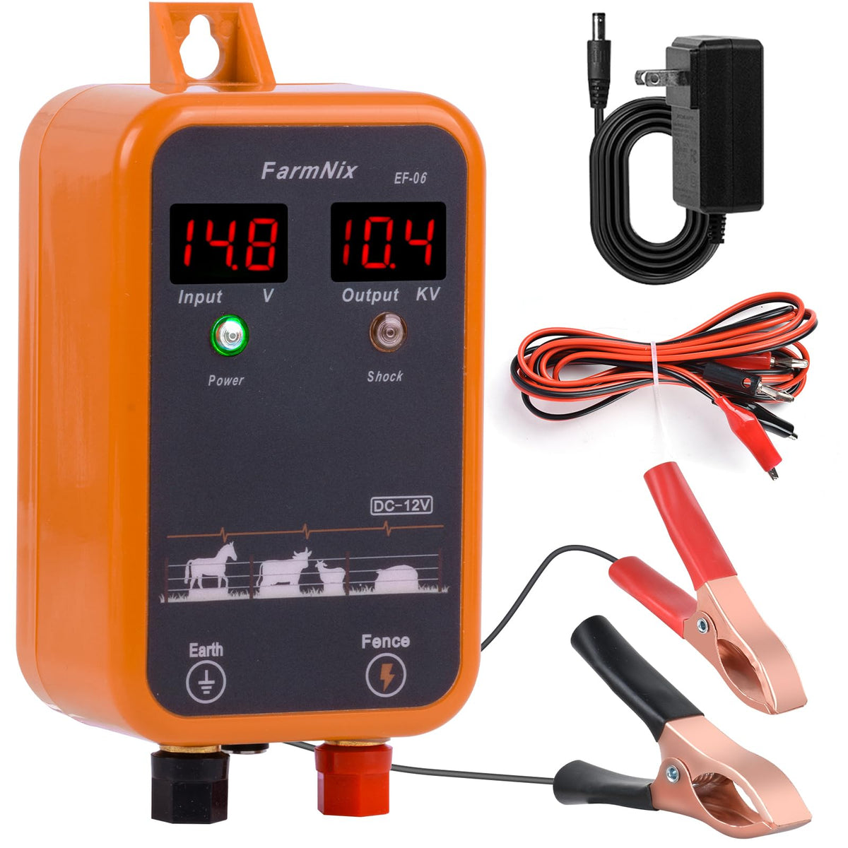 FarmNix front panel showing controls and status LEDs for quick checks