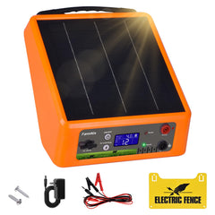 FarmNix front unit and solar panel showing compact durable design and reliable power