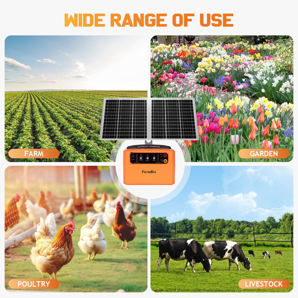 FarmNix ground rod connection detail ensuring secure grounding and stable output
