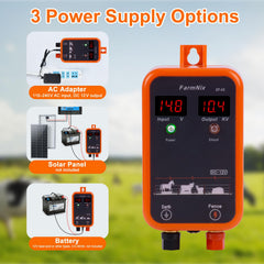 FarmNix power adapter and cables included for fast straightforward setup