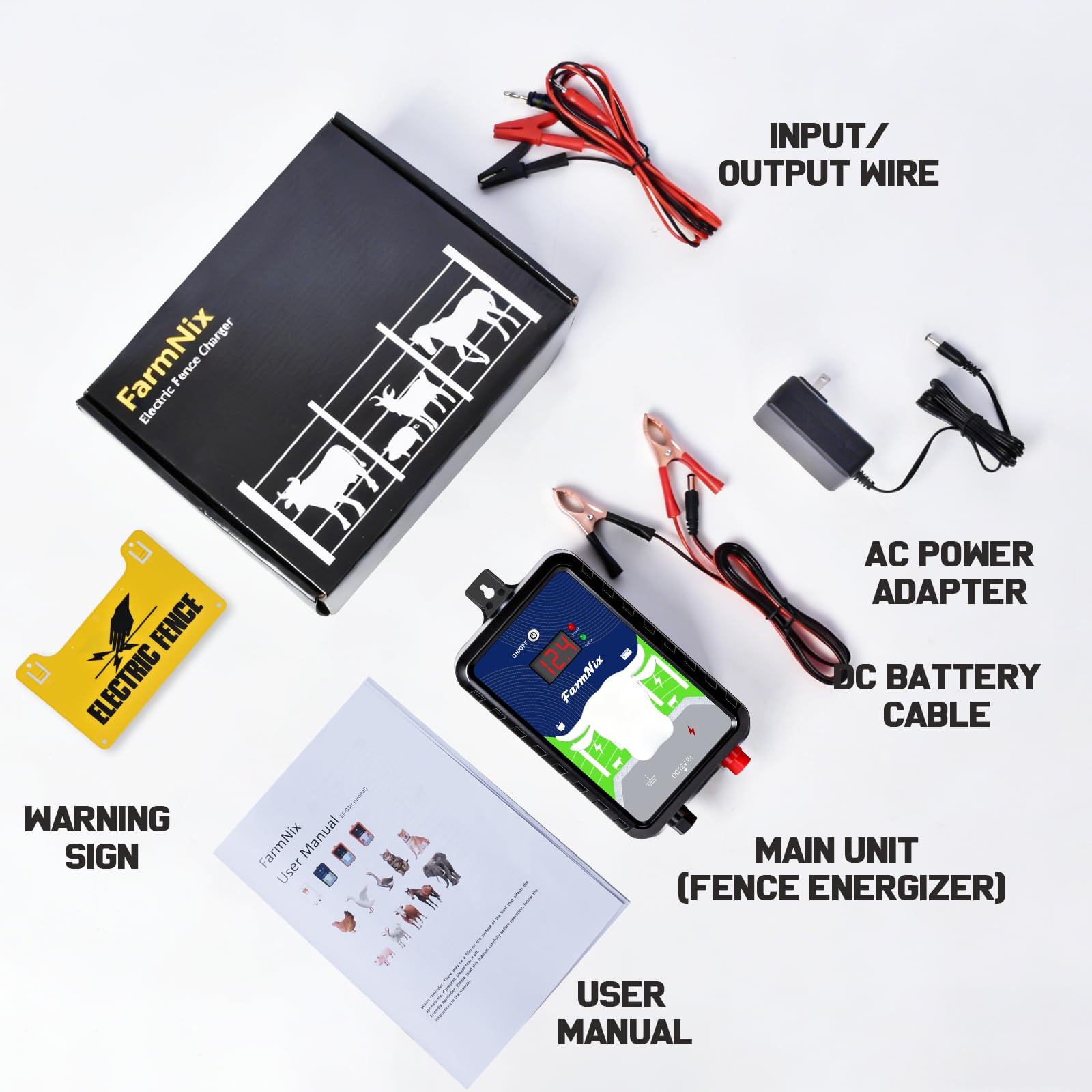 FarmNix durability label displaying temperature range and rugged seals