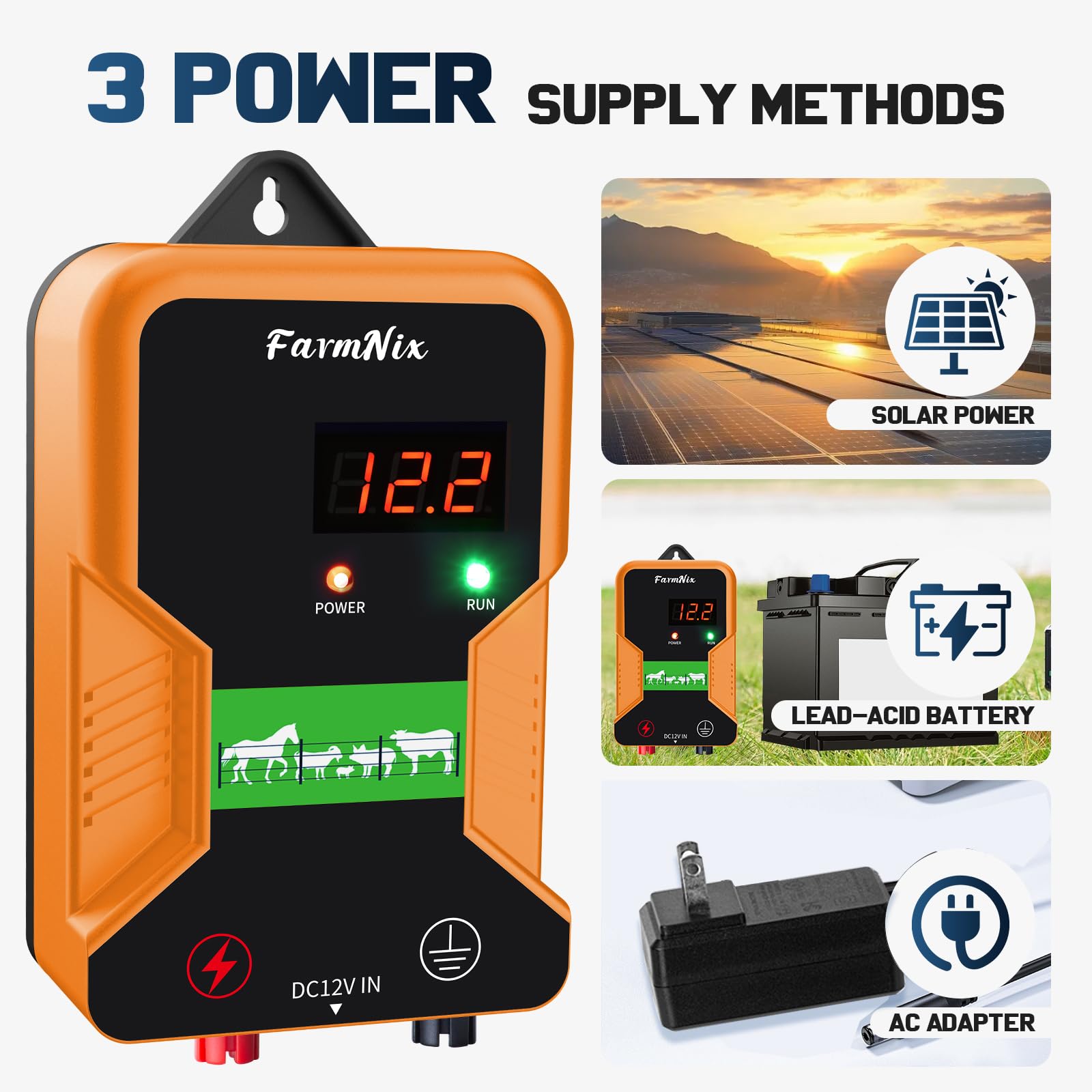 FarmNix rotatable terminal screws detail for fast secure connections