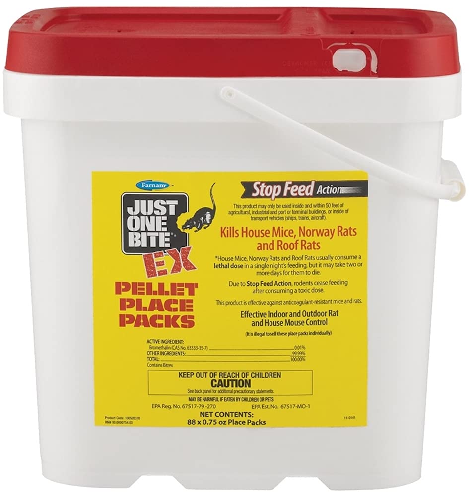 Farnam front-facing package of Just One Bite EX place packs showing count and branding for quick identification