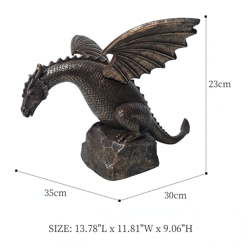 Faruxue dragon water spout in use showing spray action and soothing sound benefit