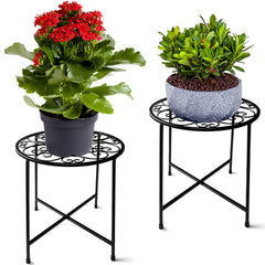 Fashion&cool front view of pair of stands showing stable round tops