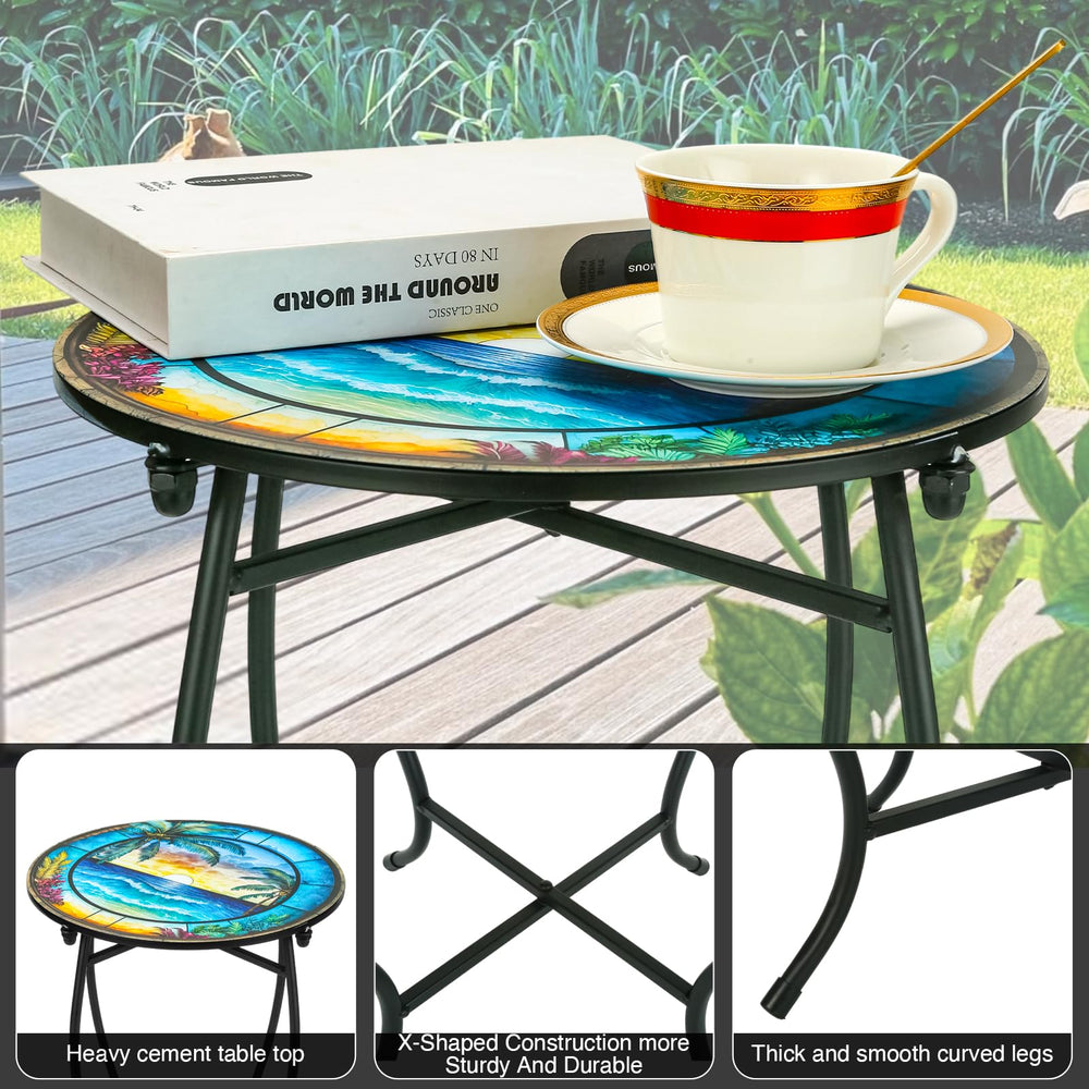 Fashion&cool table beside chair demonstrating scale and space-saving benefit