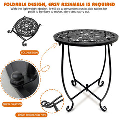 Fashion&cool close-up of hollow carved tabletop highlighting decorative pattern