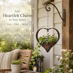 Fashionoda heart planter with succulents in window adding greenery indoors