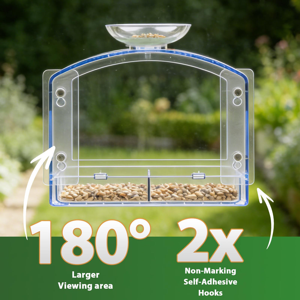 Fashionoda hand holding feeder to show size and scale benefit for easy placement