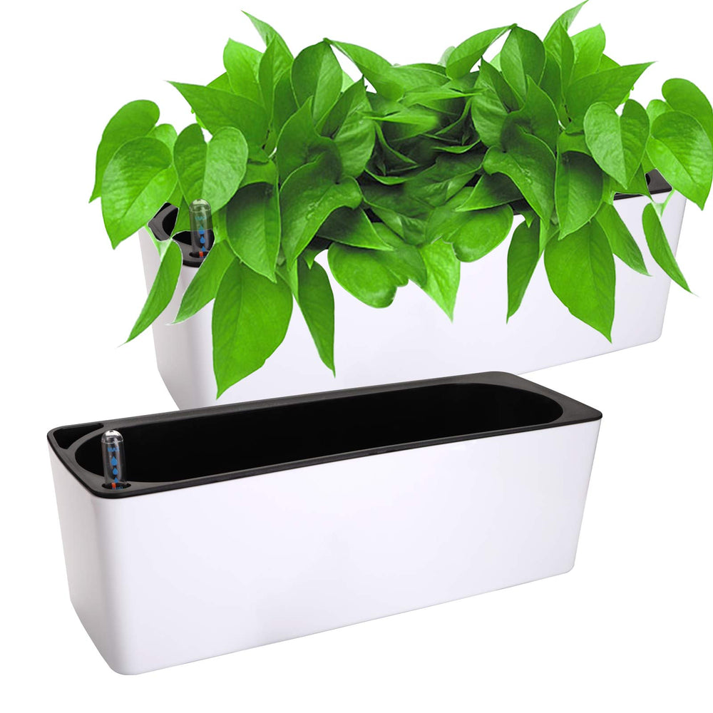 Fasmov front view showing both planters and decorative look for compact spaces