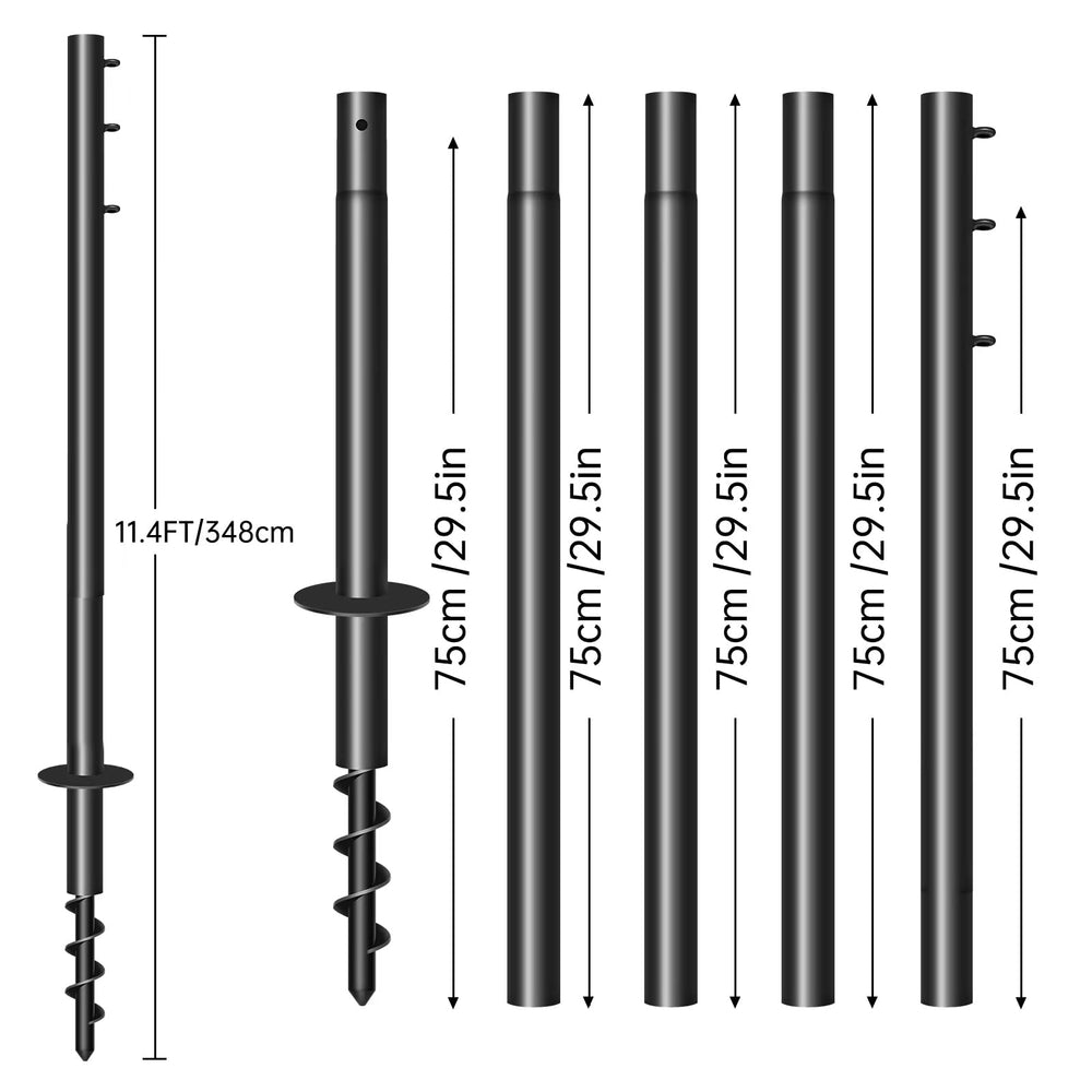 FATAWKC spiral ground bit close-up demonstrating deep anchoring and stable hold