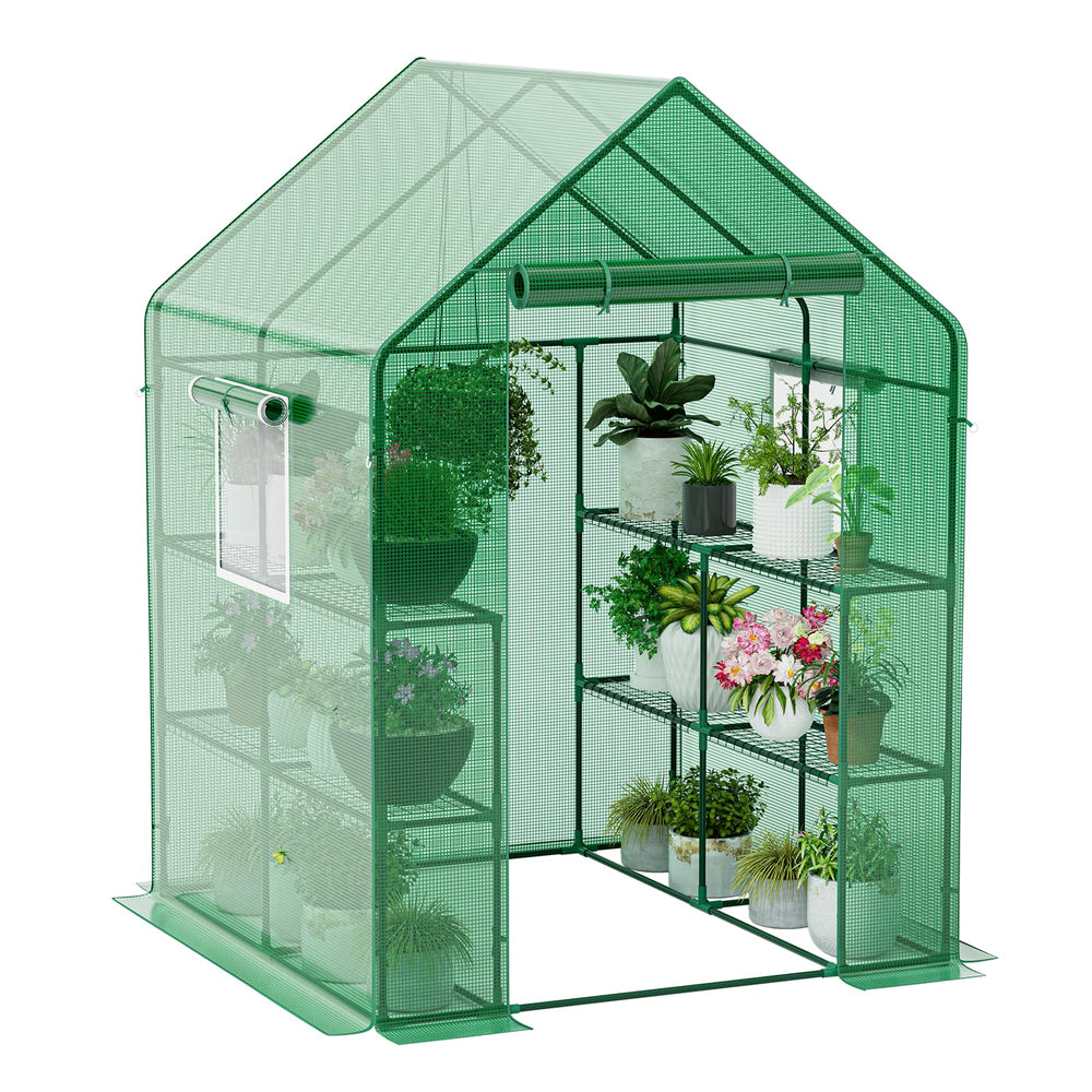 Fatazoii front exterior view showing full greenhouse protection and easy access