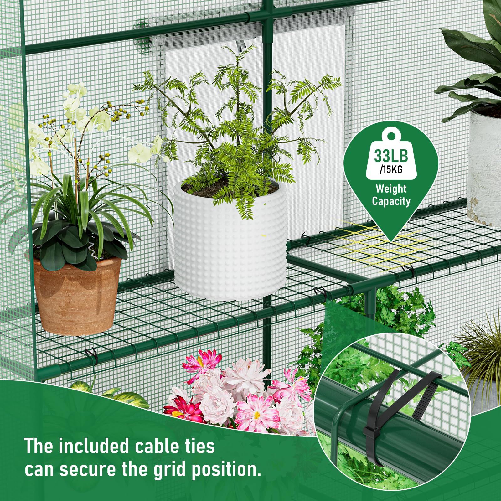 Fatazoii open roll-up door illustrating convenient access and ventilation