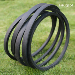 Faugcol belt installed on an Exmark deck demonstrating correct fit and reliable power transfer