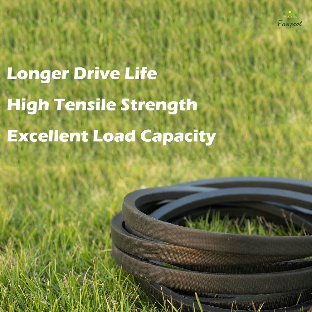 Faugcol belt packaged with label showing part compatibility for easy identification