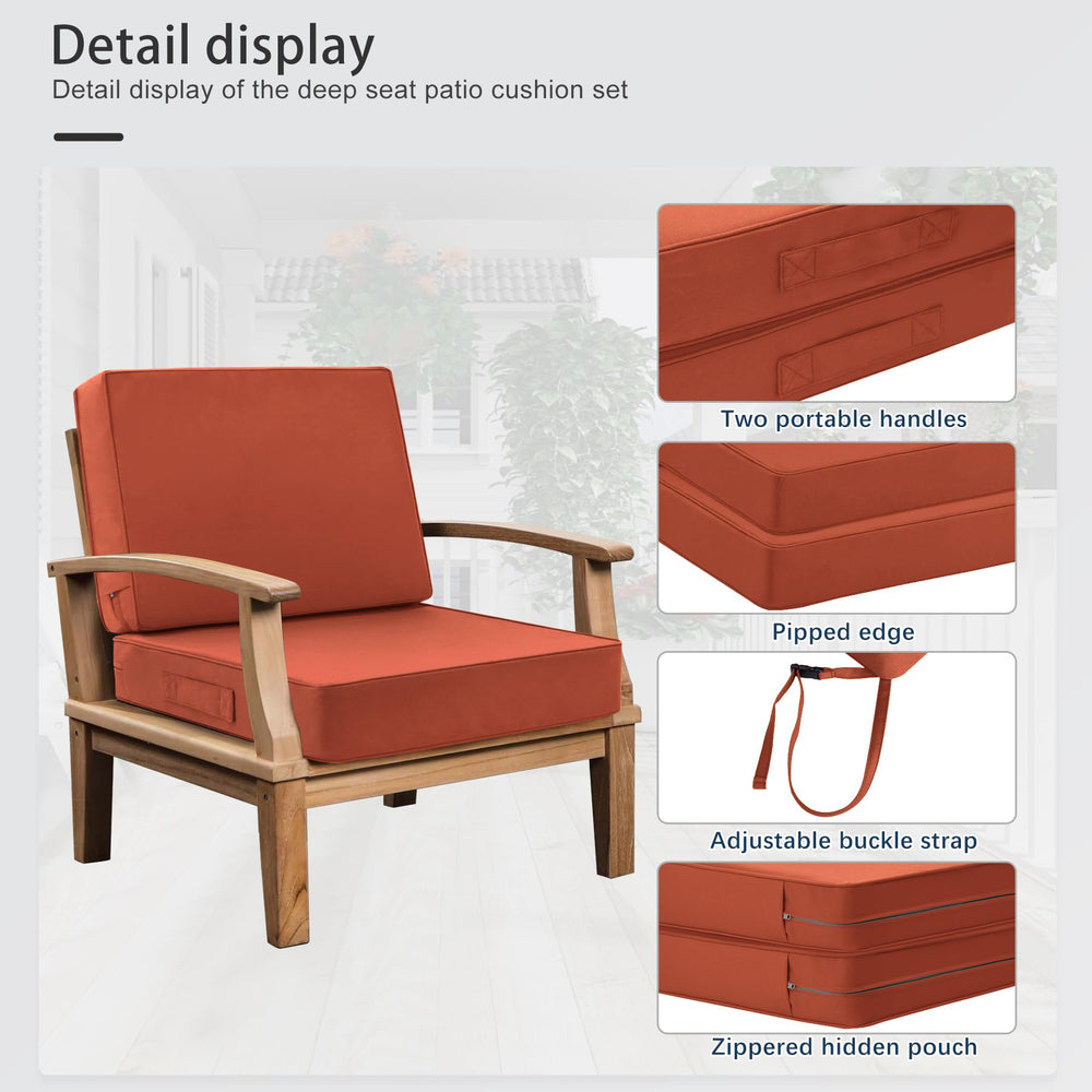 Favoyard adjustable straps and buckles securing cushions for slip prevention