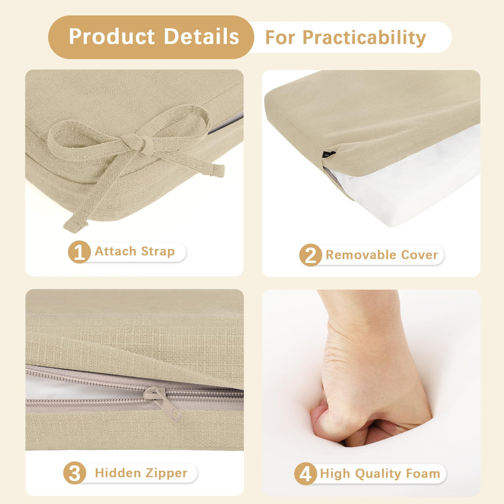 Favoyard foam cutaway view showing 28D high-resilience core for fast rebound comfort