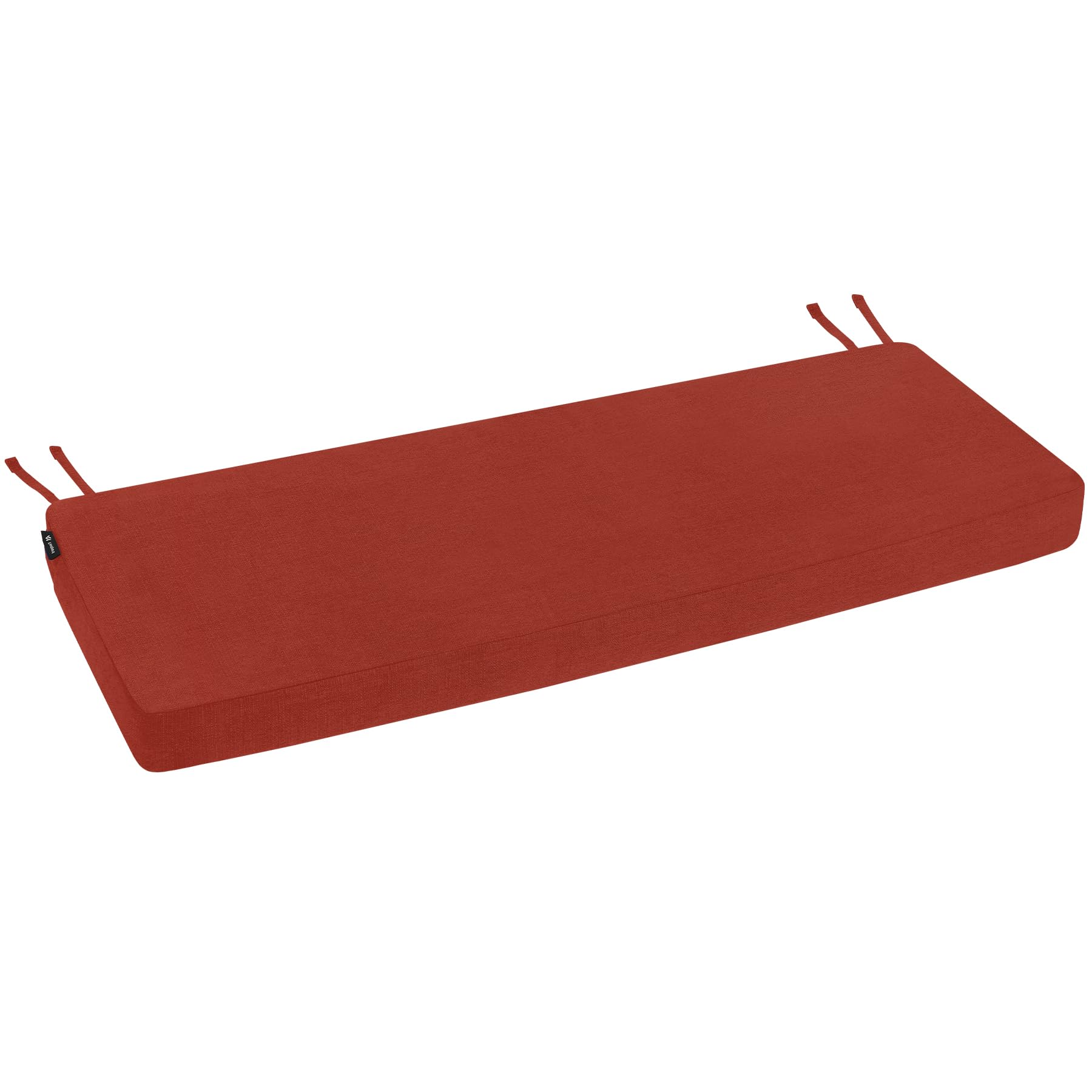 Favoyard cushion next to ruler showing 42 by 16 inch scale and fit assurance benefit