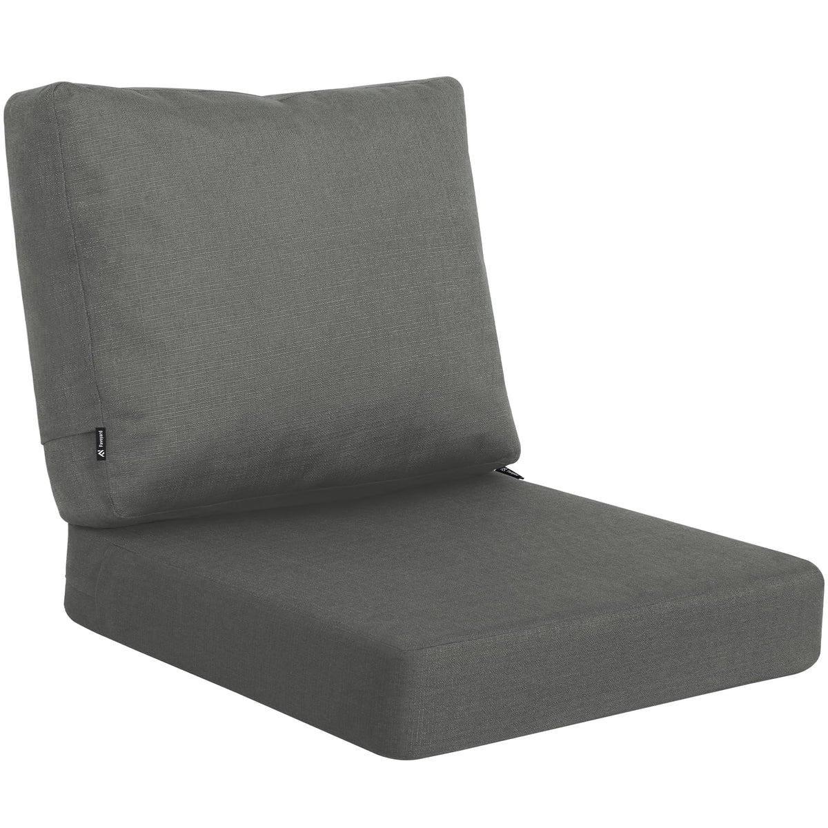 Favoyard front view of dark grey cushion set showing neat finish and durable look for comfort