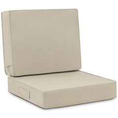 Favoyard front packaging view showing full 24x24 cushion, highlights easy install
